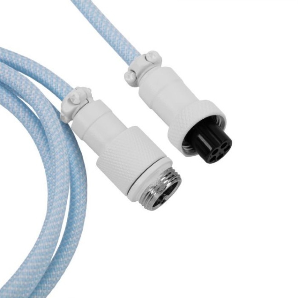 Дата кабель USB-C + USB A to USB-C 1.36m Coiled Aviator blue Keychron (CAB19_KEYCHRON) 98_98.jpg - фото 3