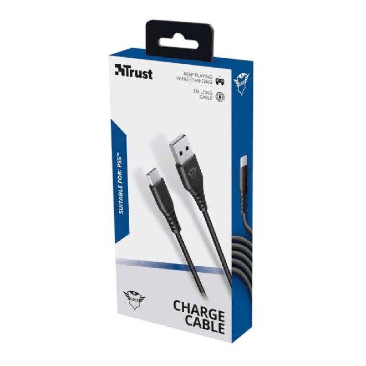 Дата кабель USB 2.0 AM to USB-C 3.0m GXT 226 for PS5 black Trust (24168_TRUST) 98_98.jpg - фото 3