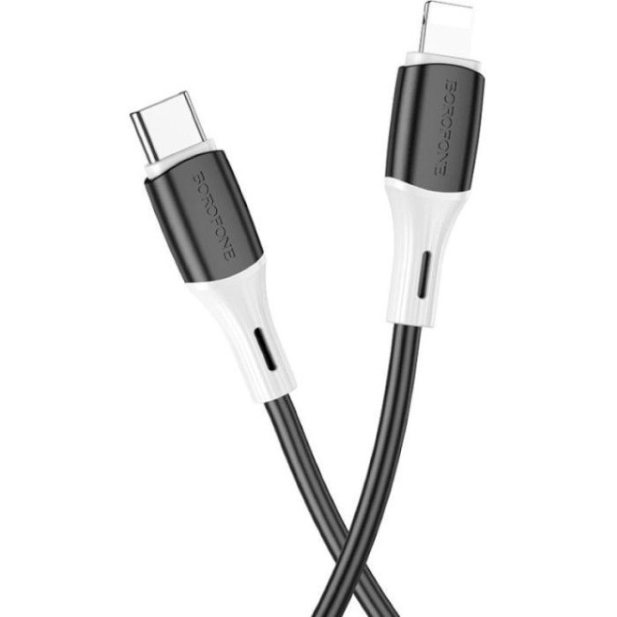Дата кабель USB-C to Lightning 1.0m 3A 20W silicone BX79 black BOROFONE (6974443384727) 98_98.jpg - фото 2