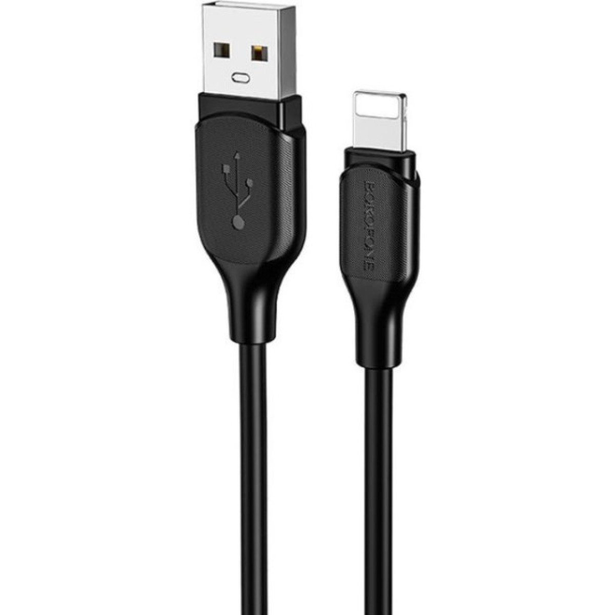 Дата кабель USB 2.0 AM to Lightning 1.0m 2.4A silicone BX42 black BOROFONE (6931474736727) 256_256.jpg