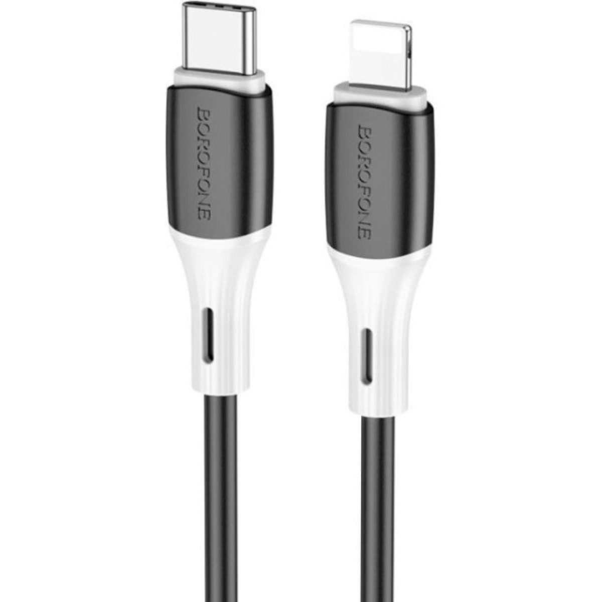 Дата кабель USB-C to Lightning 1.0m 3A 20W silicone BX79 black BOROFONE (6974443384727) 256_256.jpg