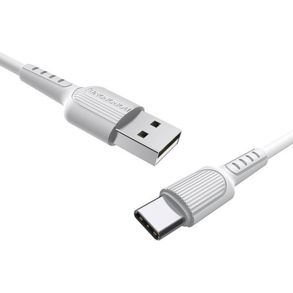 Дата кабель USB 2.0 AM to USB-C 1.0m 2A PVC BX16 white BOROFONE (6957531099468) 98_98.jpg - фото 2