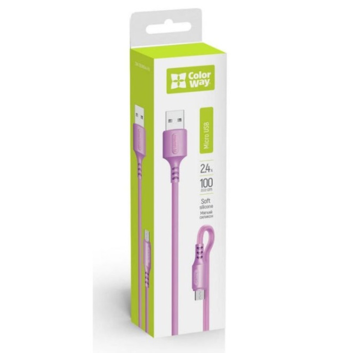 Дата кабель USB 2.0 AM to Micro 5P 1.0m soft silicone violet ColorWay (CW-CBUM044-PU) 98_98.jpg - фото 6
