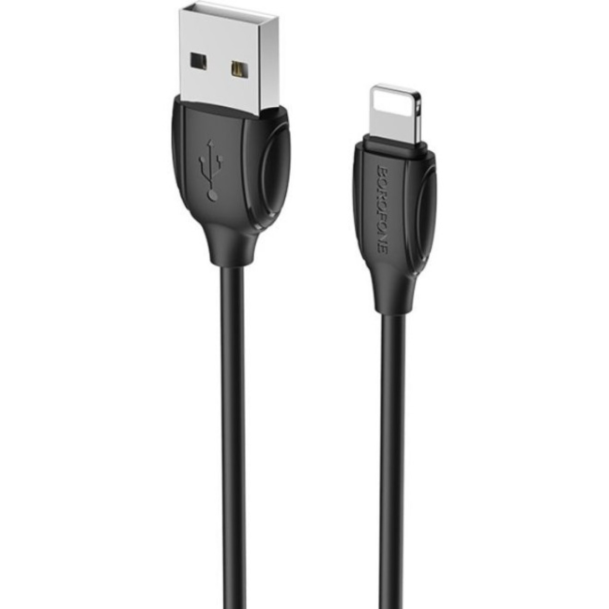 Дата кабель USB 2.0 AM to Lightning 1.0m BX19 Benefit 3A Black BOROFONE (BX19LB) 256_256.jpg