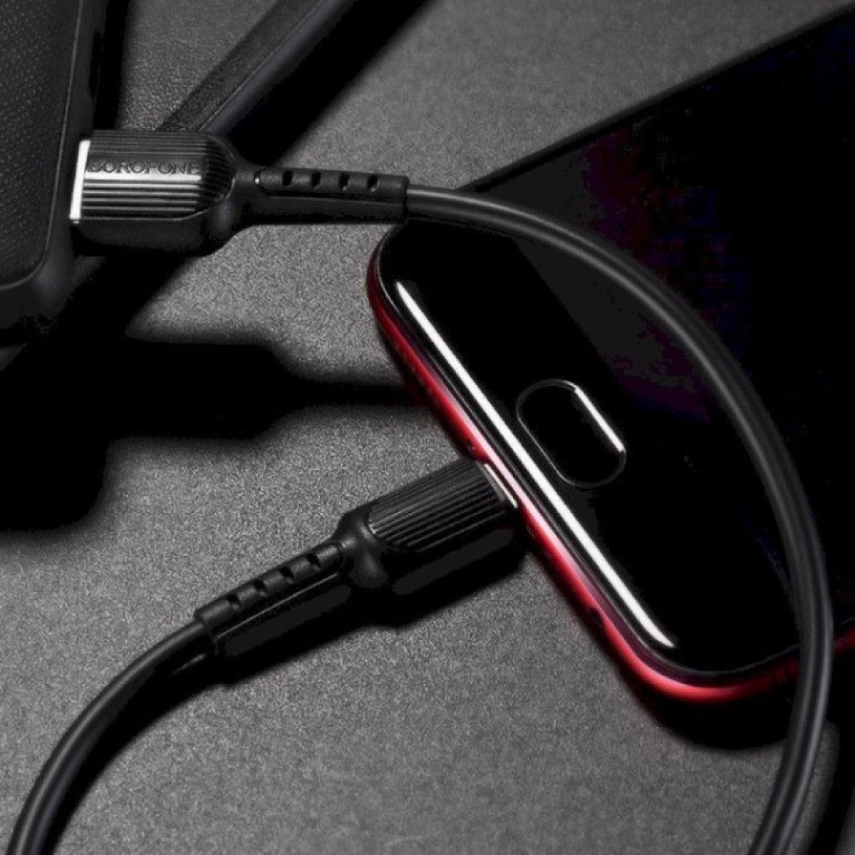 Дата кабель USB 2.0 AM to Micro 5P 1.0m 2A PVC BX16 black BOROFONE (6957531099499) 98_98.jpg - фото 2
