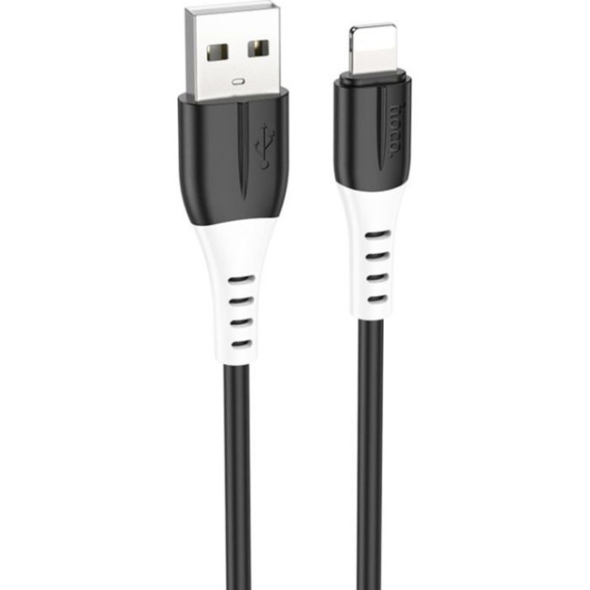 Дата кабель USB 2.0 AM to Lightning 1.0m 2.4A silicone X82 black HOCO (6931474768537) 256_256.jpg