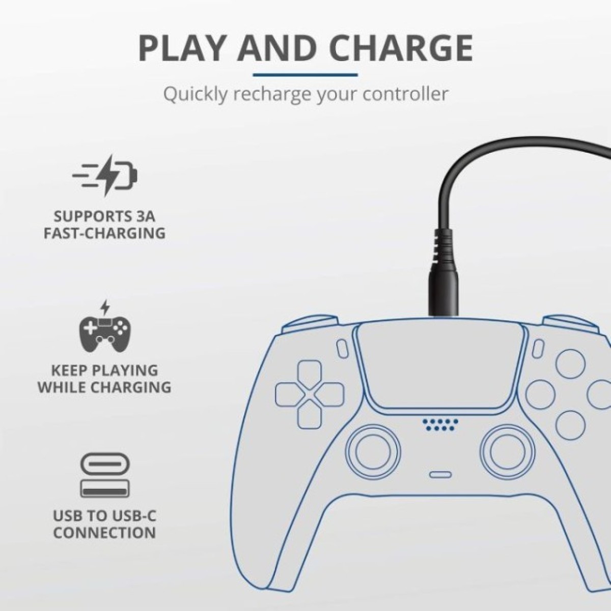 Дата кабель USB 2.0 AM to USB-C 3.0m GXT 226 for PS5 black Trust (24168_TRUST) 98_98.jpg - фото 4