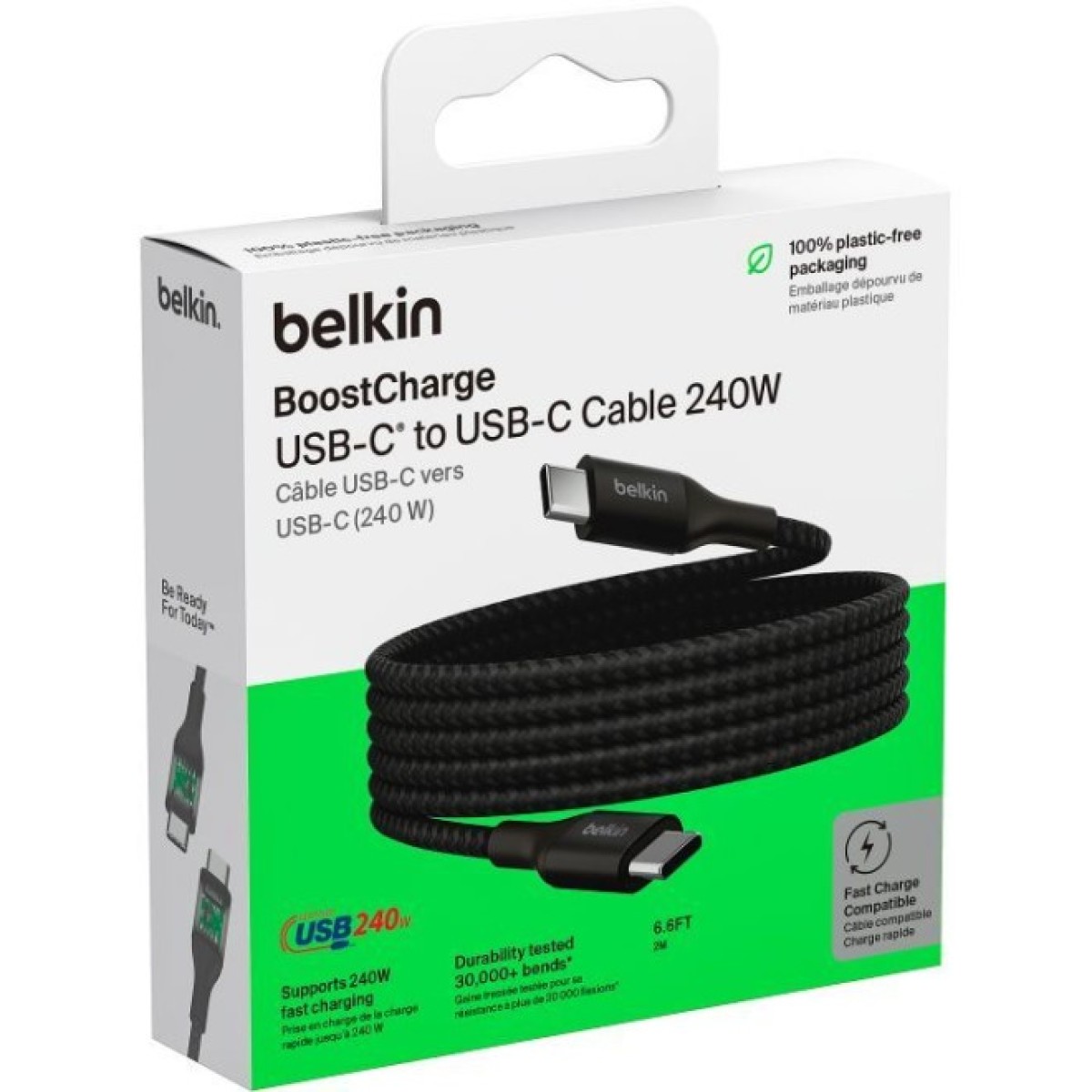 Дата кабель USB-C to USB-C 2.0m 240W Black Belkin (CAB015BT2MBK) 98_98.jpg - фото 7