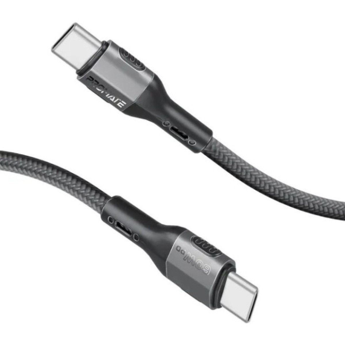 Дата кабель USB-C to USB-C 1.2m 60W PD FletchLink-CC black Promate (fletchlink-cc.black) 256_256.jpg