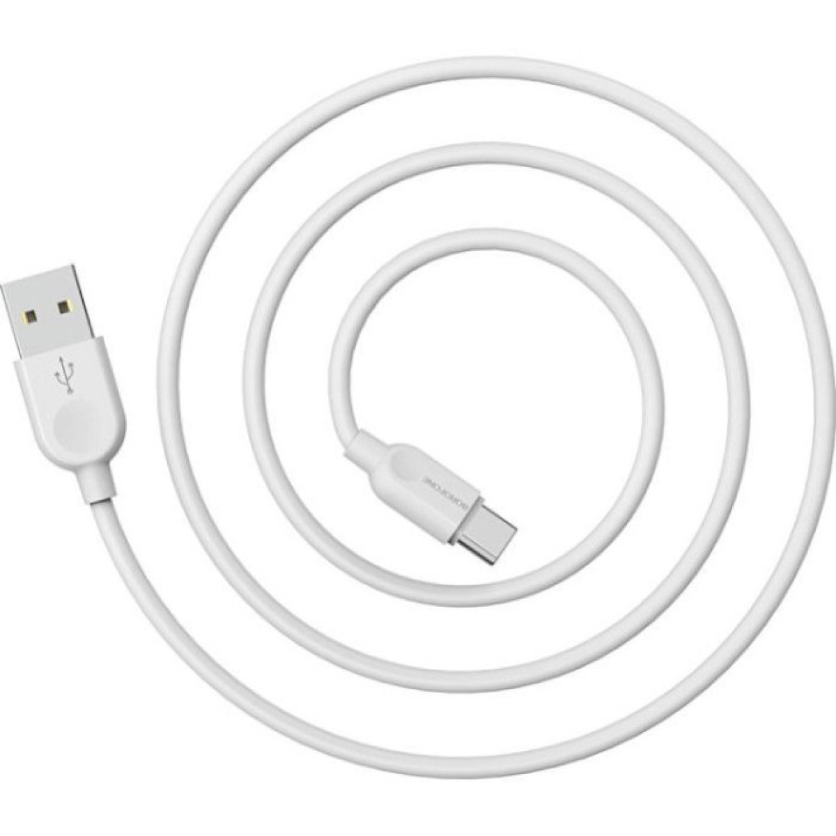 Дата кабель USB 2.0 AM to USB-C 1.0m 2.4A PVC BX14 white BOROFONE (6957531089995) 98_98.jpg - фото 4