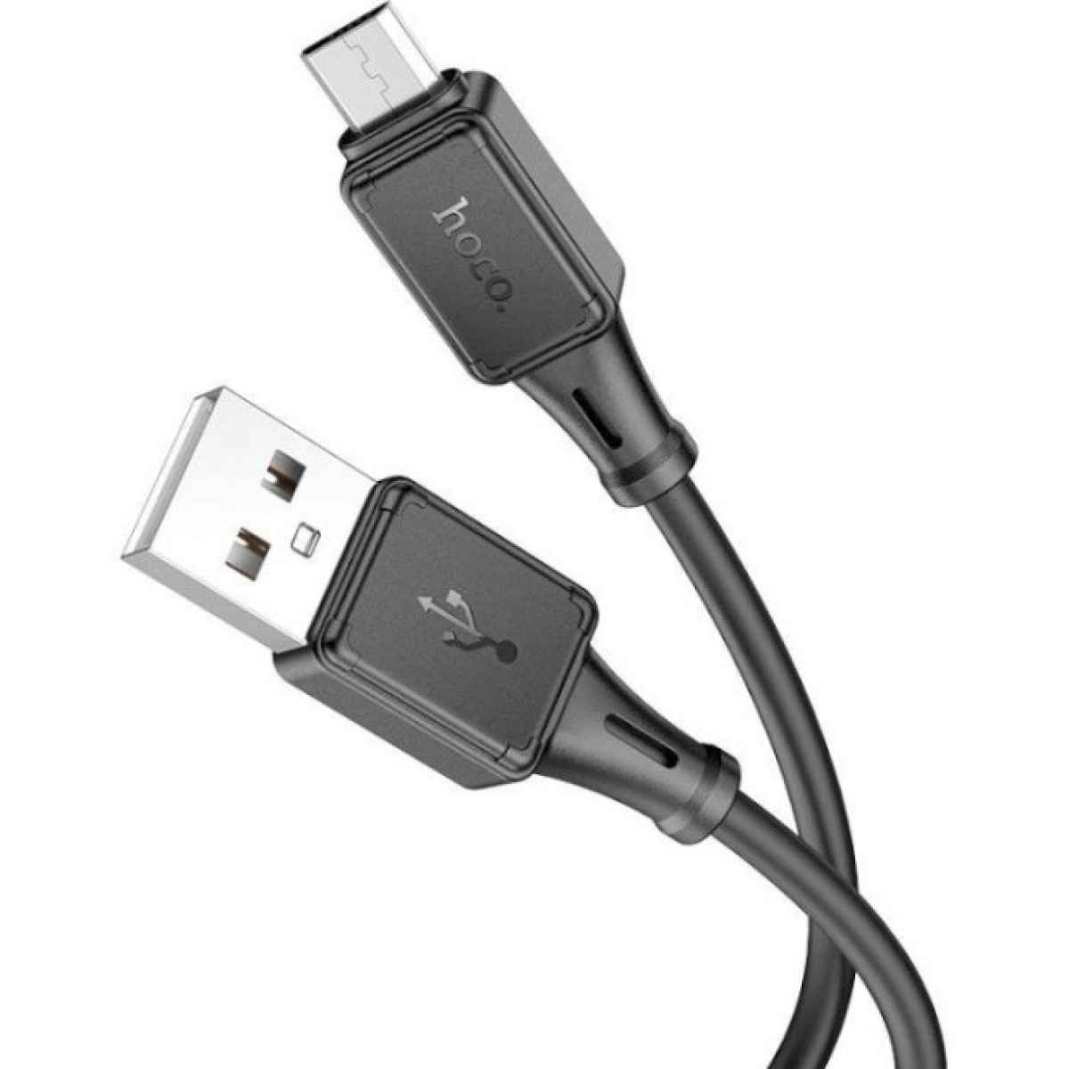 Дата кабель USB 2.0 AM to Micro 5P 1.0m Assistant silicone X101 black HOCO (6942007604055) 98_98.jpg - фото 3