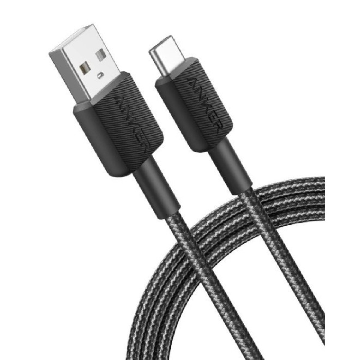 Дата кабель USB 2.0 AM to USB-C 1.8m nylon 322 black Anker (A81H6G11) 98_98.jpg - фото 5