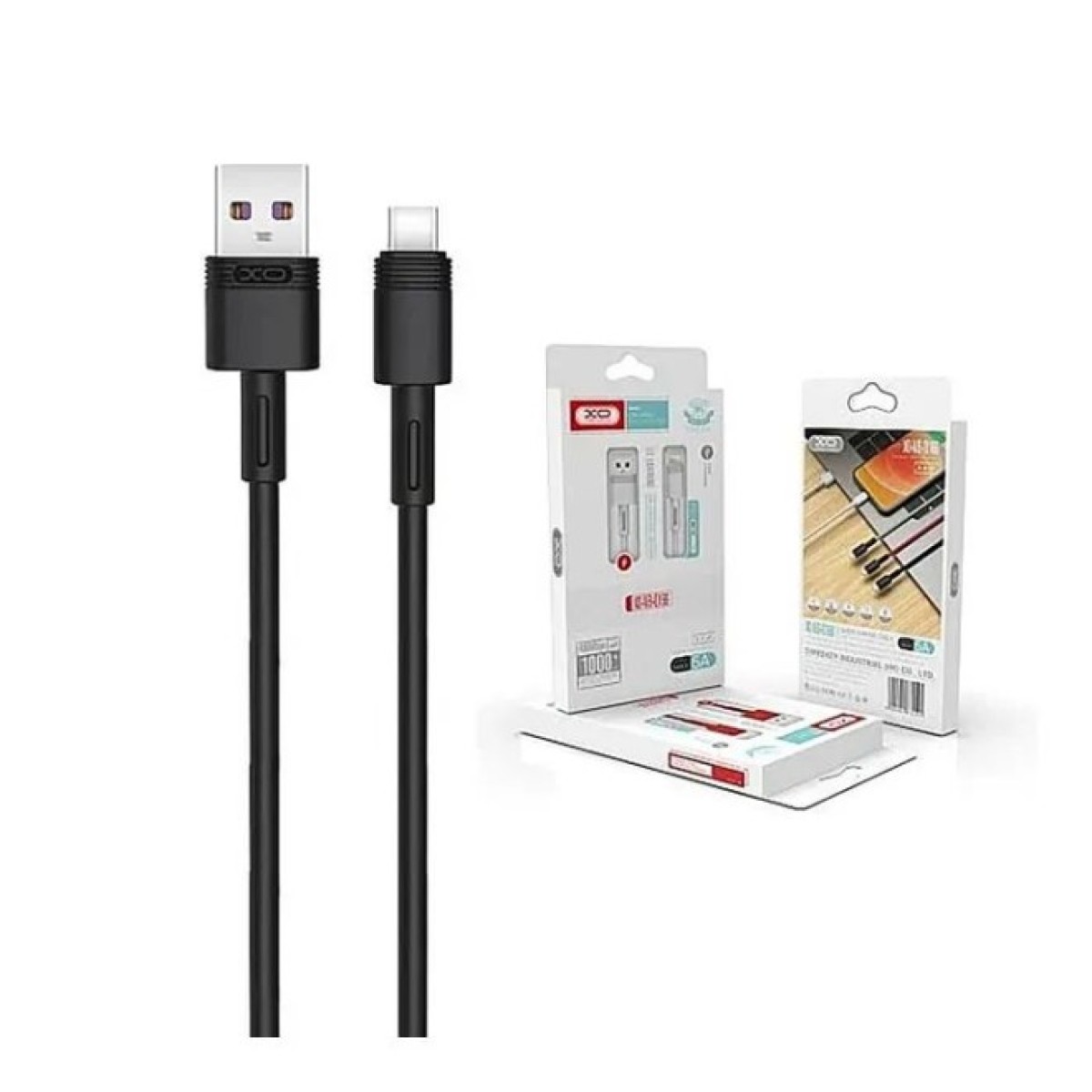 Дата кабель USB 2.0 AM to USB-C NBQ166-AC black XO (NB-Q166-AС.black) 98_98.jpg - фото 2