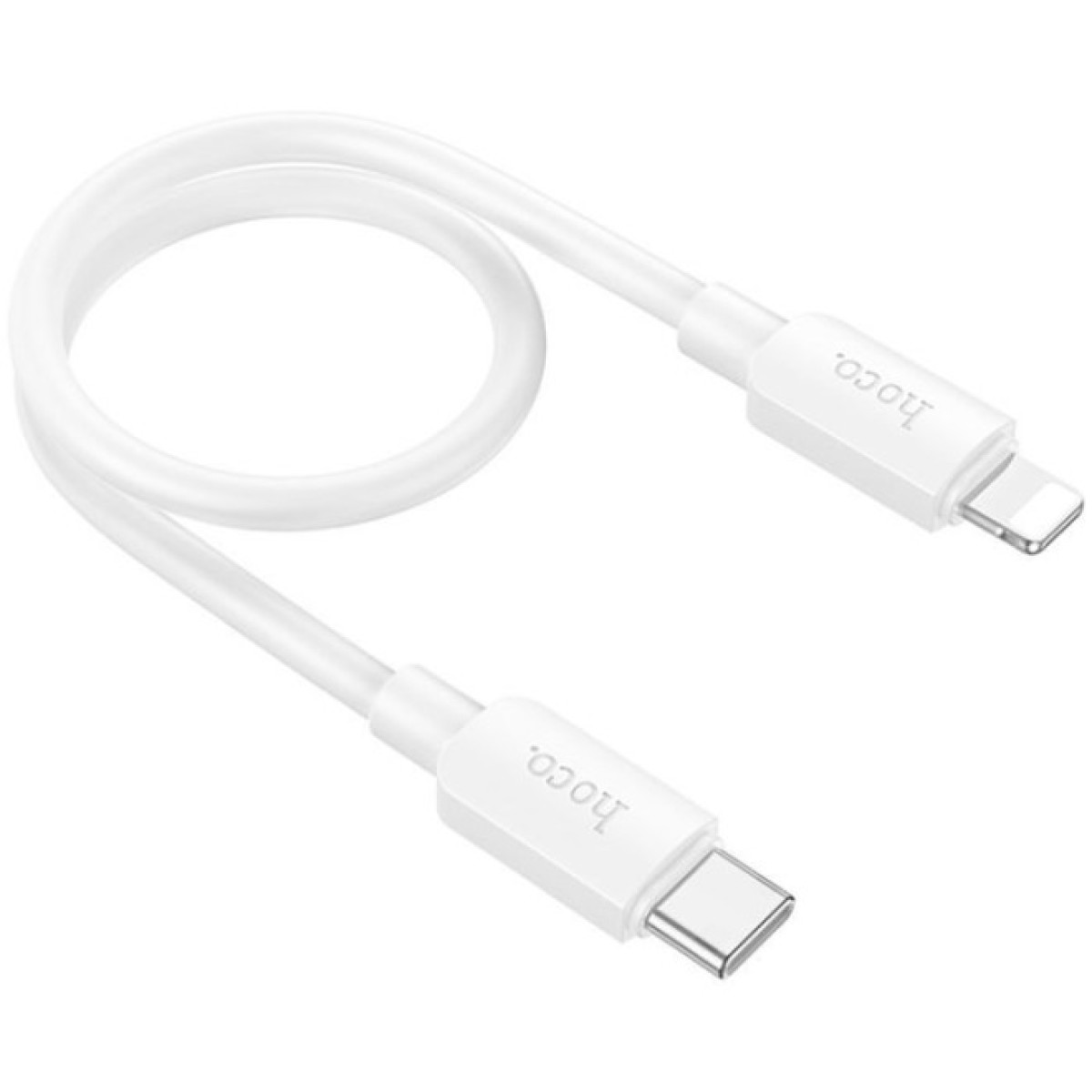 Дата кабель USB-C to Lightning 0.25m Hyper PD X96 white HOCO (6942007609371) 98_98.jpg - фото 4