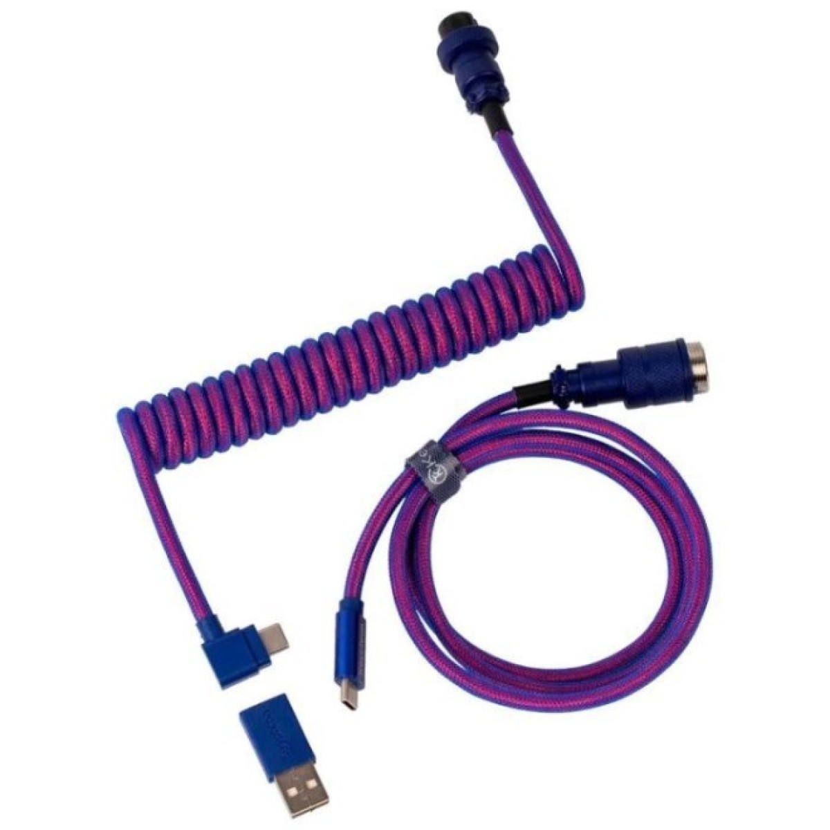 Дата кабель USB 2.0 AM to USB-C 1.08m Premium Coiled Aviator Angled purple Keychron (CAB3_KEYCHRON) 256_256.jpg