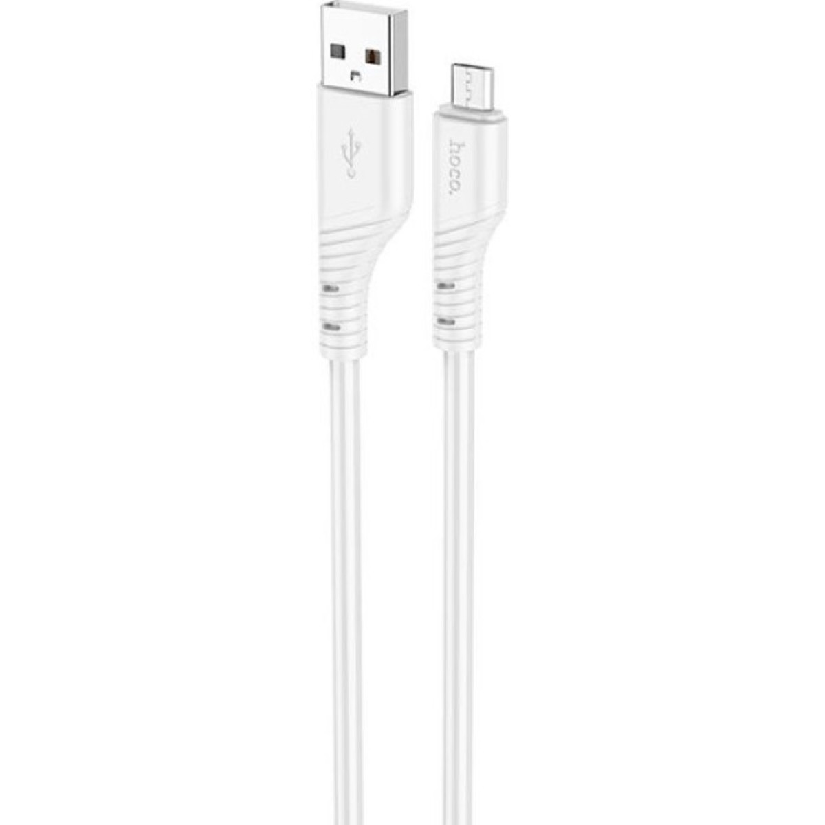 Дата кабель USB 2.0 AM to Micro 5P 1.0m Crystal color silicone X97 white HOCO (6931474799838) 256_256.jpg