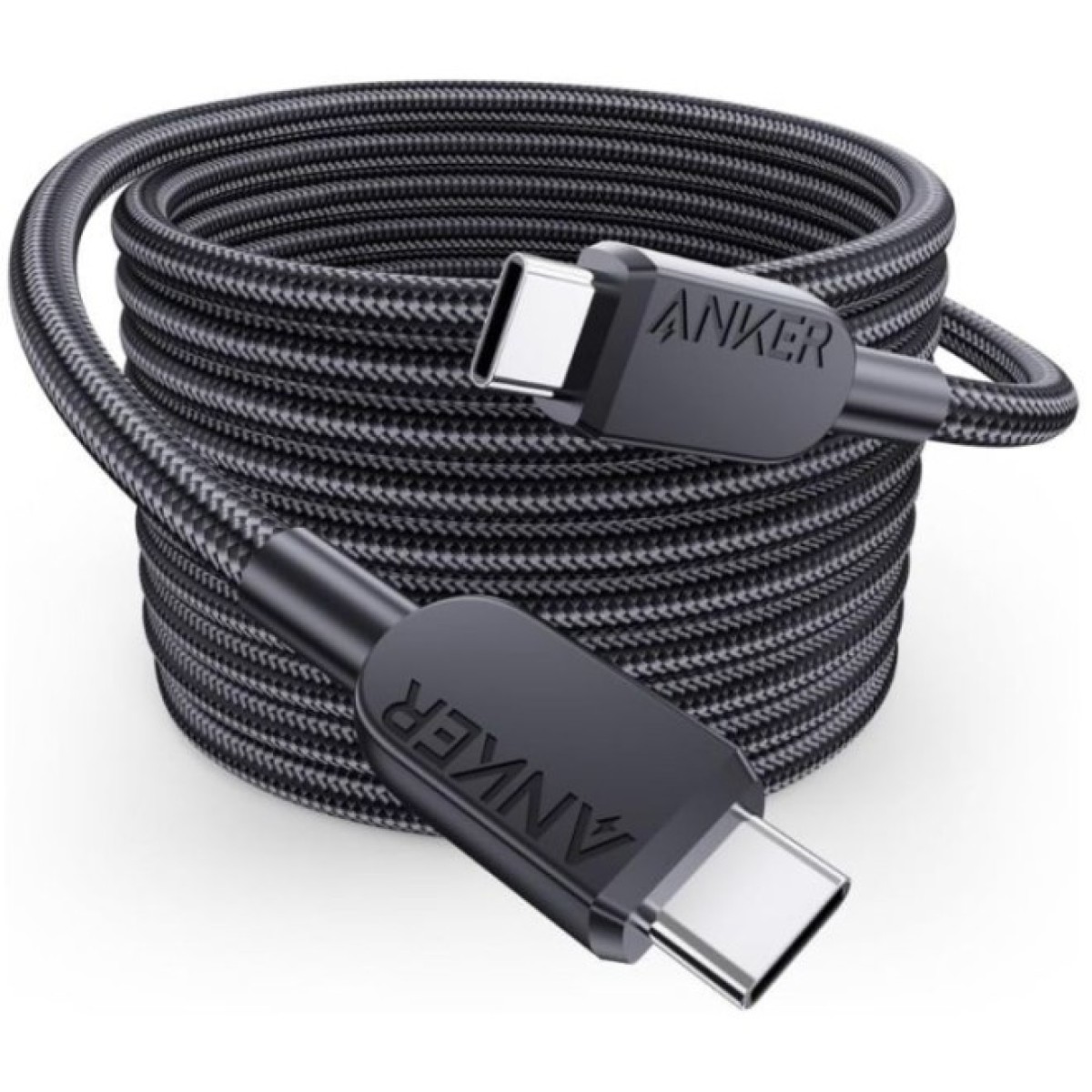Дата кабель USB-C to USB-C 0.9m 240W nylon 310 black Anker (A81D5H11) 256_256.jpg
