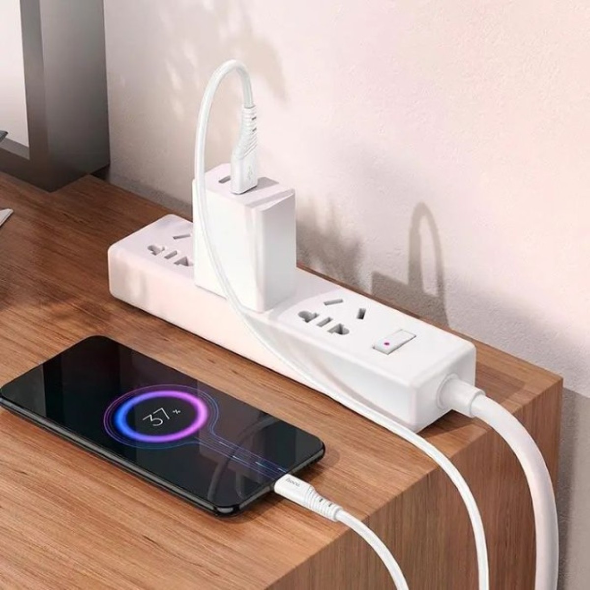 Дата кабель USB 2.0 AM to Micro 5P 1.0m Crystal color silicone X97 white HOCO (6931474799838) 98_98.jpg - фото 2