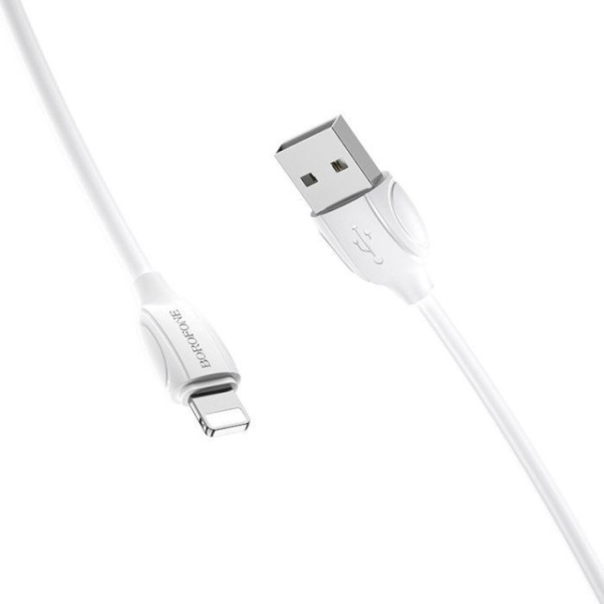 Дата кабель USB 2.0 AM to Lightning 1.0m 2.4A PVC BX19 white BOROFONE (6931474701763) 98_98.jpg - фото 2
