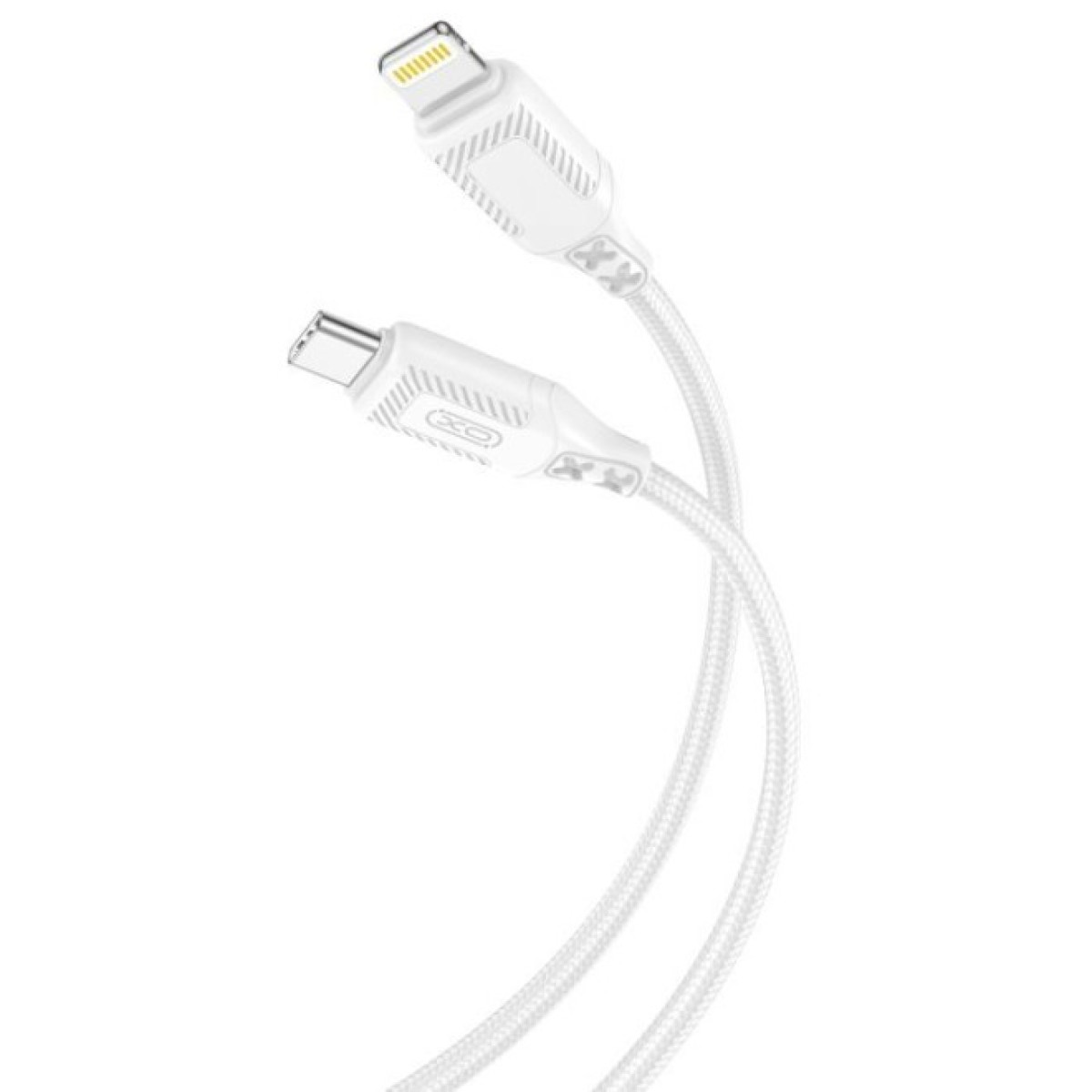 Дата кабель USB-C to Lightning 1.0m 27W braided XO (NBQ236A_White) 256_256.jpg