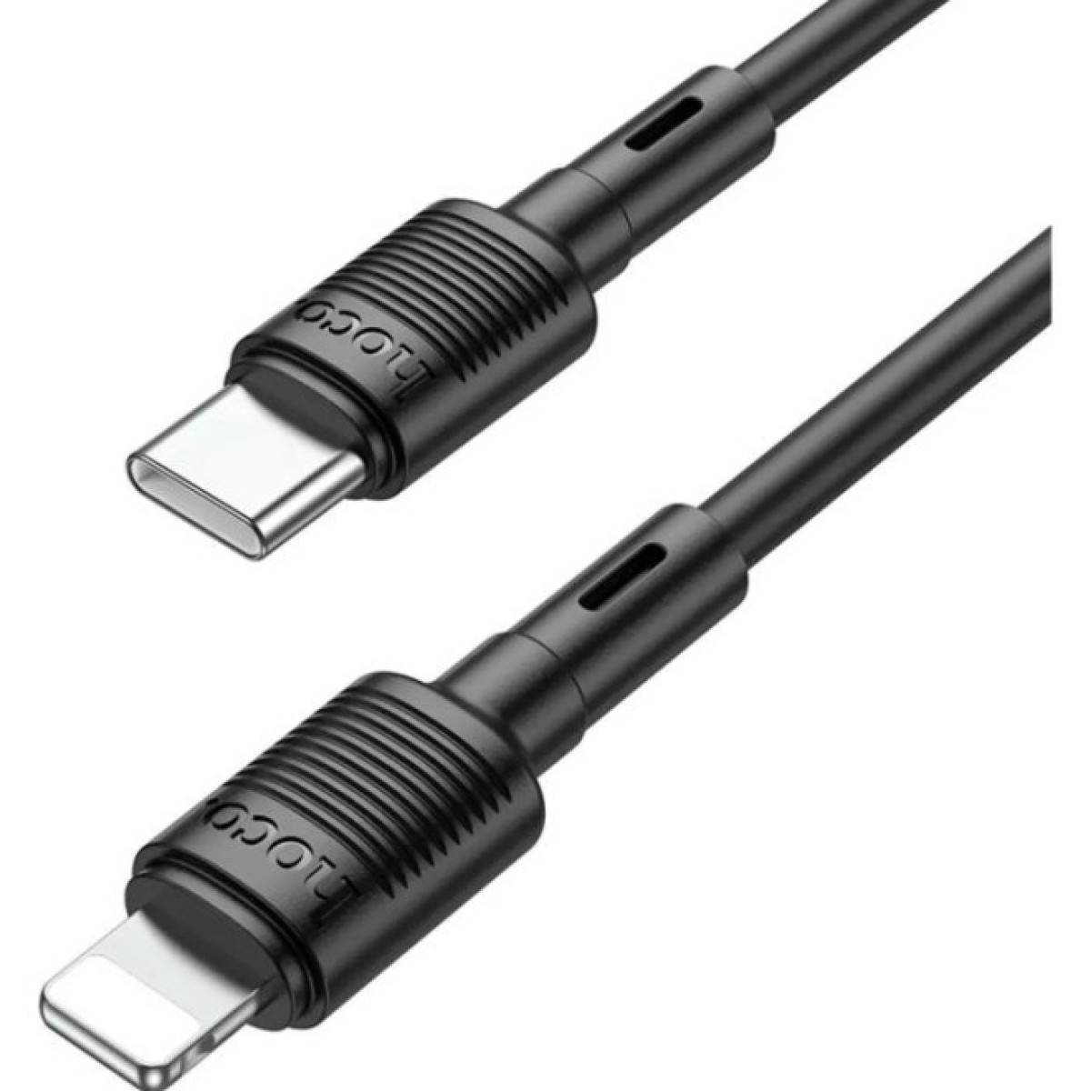 Дата кабель USB-C to Lightning 1.0m 20W PVC X83 black HOCO (6931474770844) 98_98.jpg - фото 3