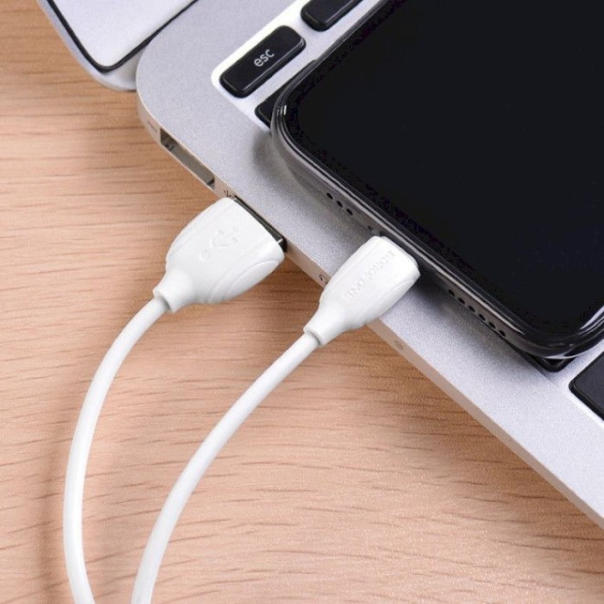 Дата кабель USB 2.0 AM to Lightning 1.0m 2.4A PVC BX19 white BOROFONE (6931474701763) 98_98.jpg - фото 3