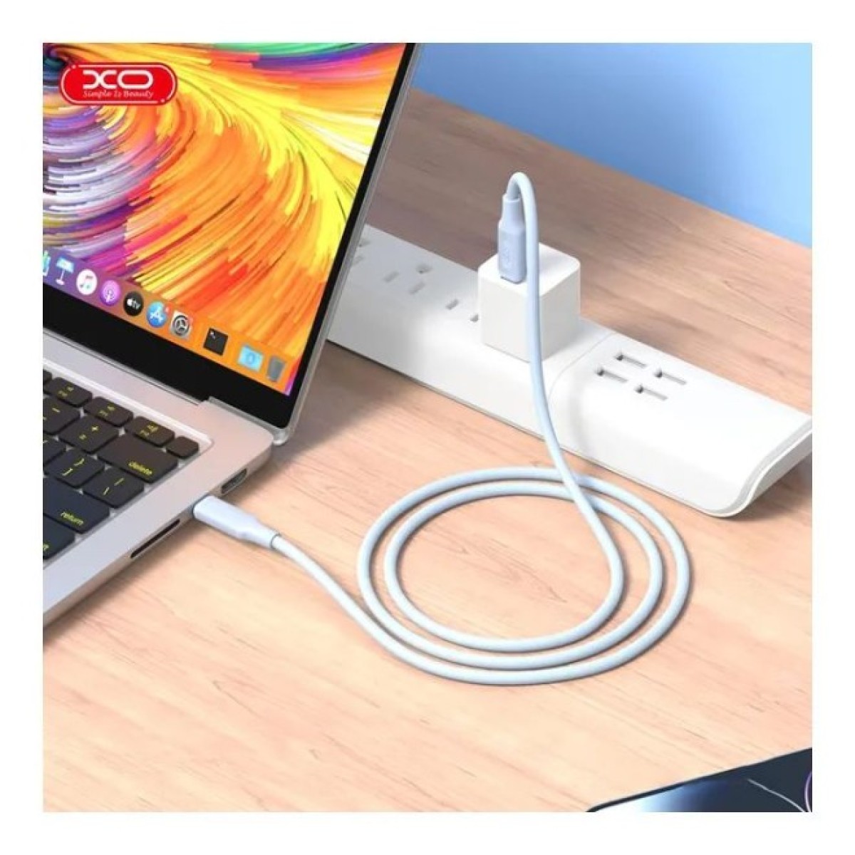 Дата кабель USB-C to USB-C NBQ265B-CC blue XO (NB-Q265B-CC.blue) 98_98.jpg - фото 2