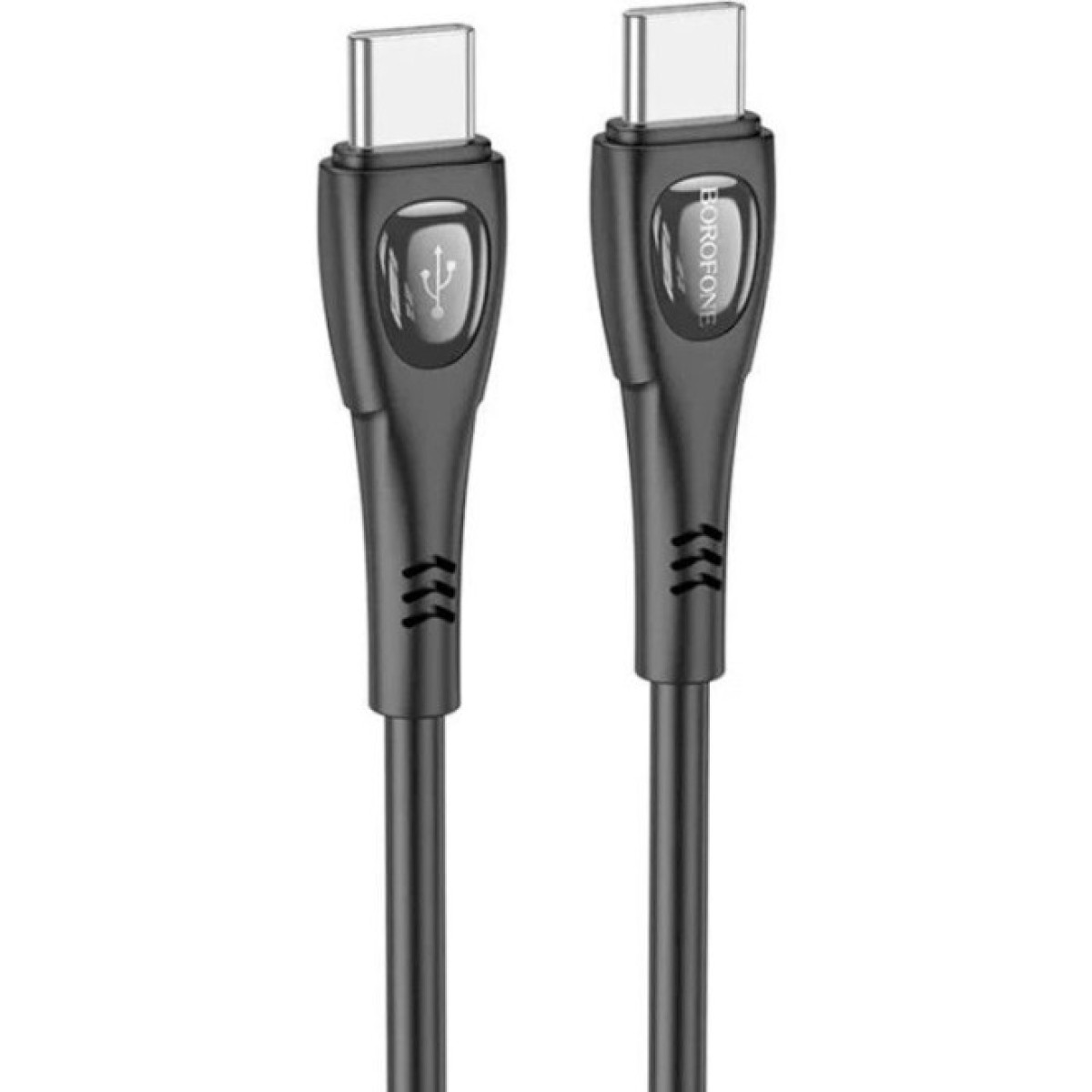 Дата кабель USB-C to USB-C 1.0m 60W Superior BX98 black BOROFONE (6941991104497) 256_256.jpg