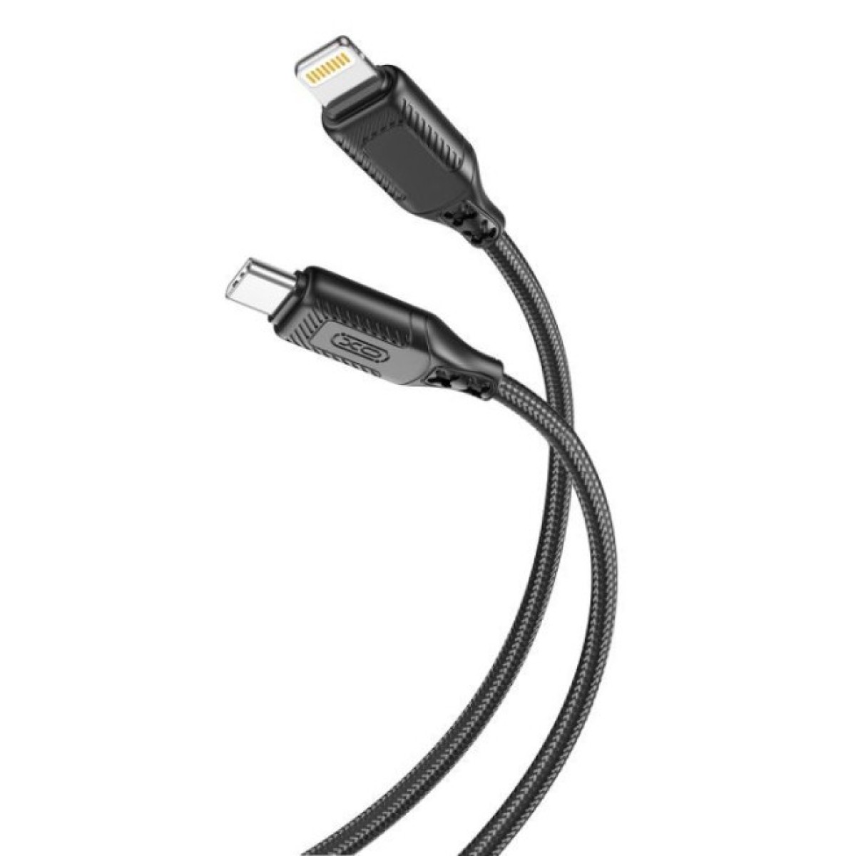 Дата кабель USB-C to Lightning 1.0m 27W braided XO (NBQ236A_Black) 256_256.jpg