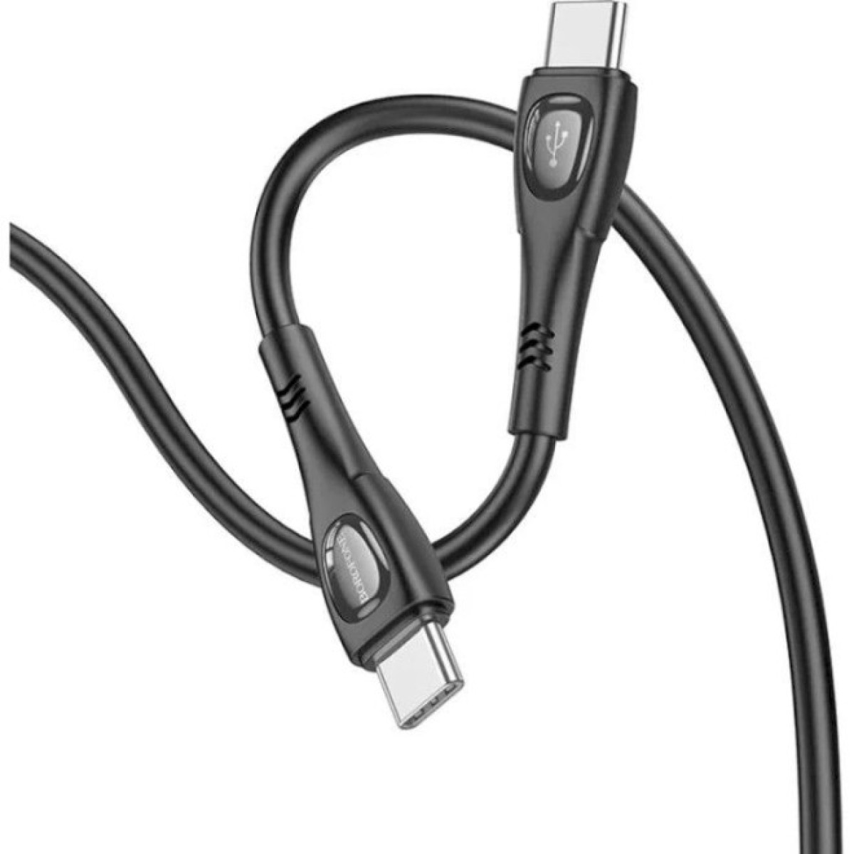 Дата кабель USB-C to USB-C 1.0m 60W Superior BX98 black BOROFONE (6941991104497) 98_98.jpg - фото 2