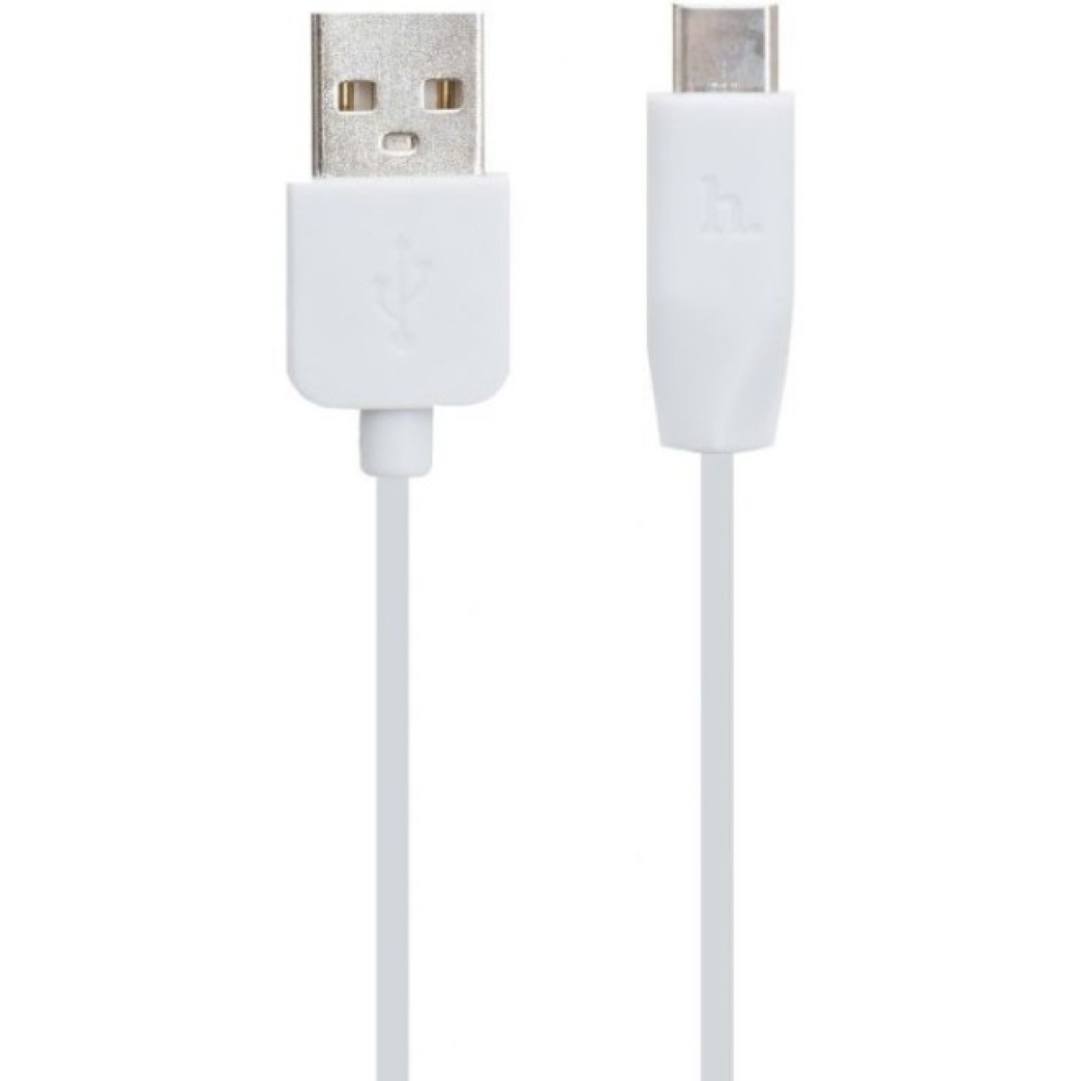 Дата кабель USB 2.0 AM to USB-C 1.0m 3A PVC X1 white HOCO (6957531032045) 256_256.jpg