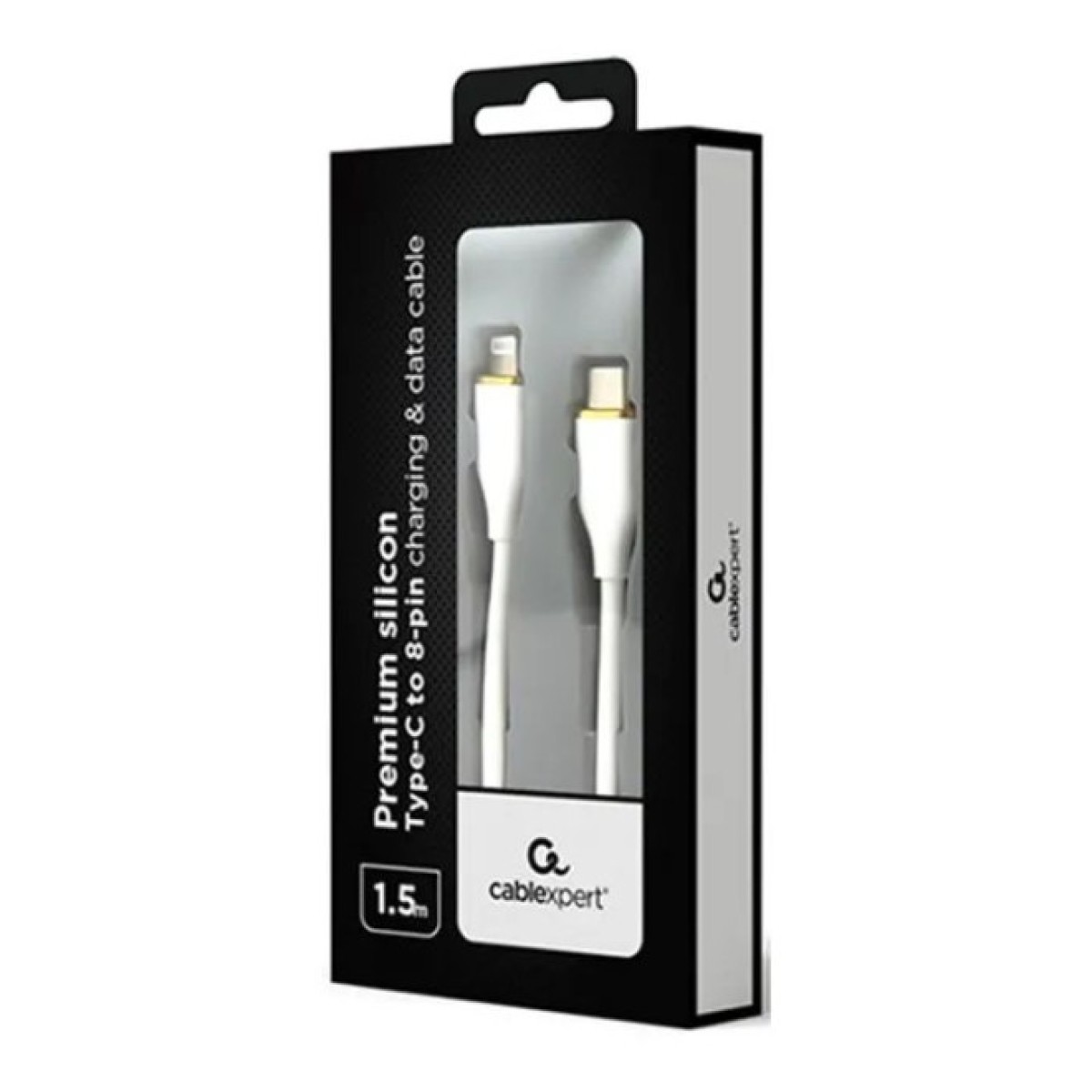 Дата кабель USB 2.0 AM to Lightning 1.5m 2.25A Cablexpert (CC-USB2S-CM8PM-1.5M-W) 98_98.jpg - фото 2