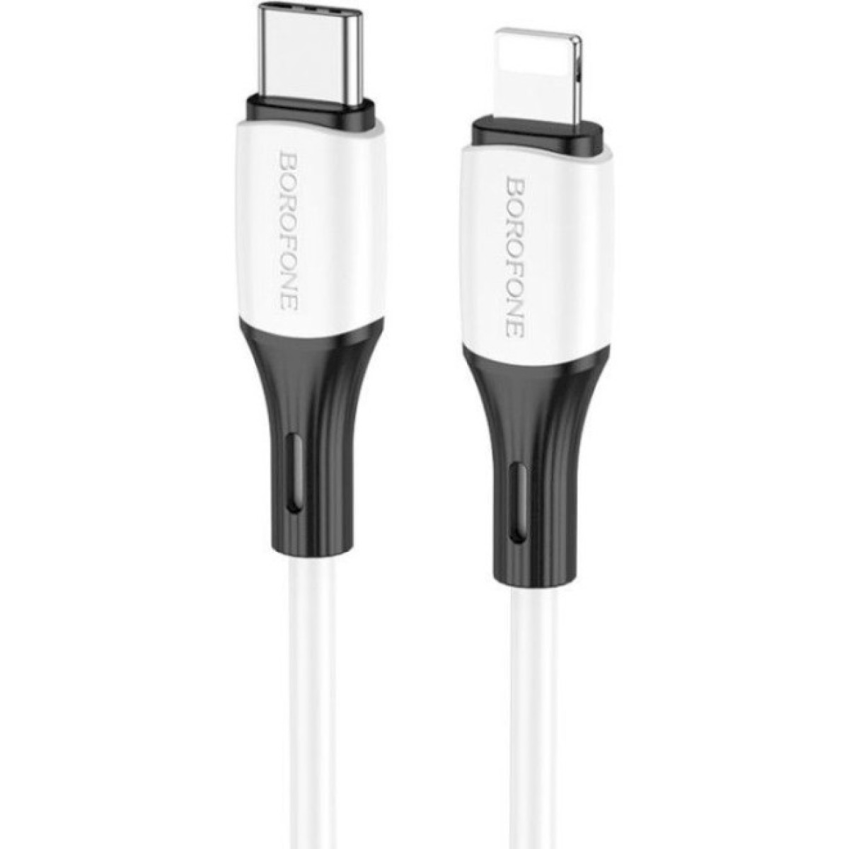 Дата кабель USB-C to Lightning 1.0m 3A 20W silicone BX79 white BOROFONE (6974443384734) 256_256.jpg
