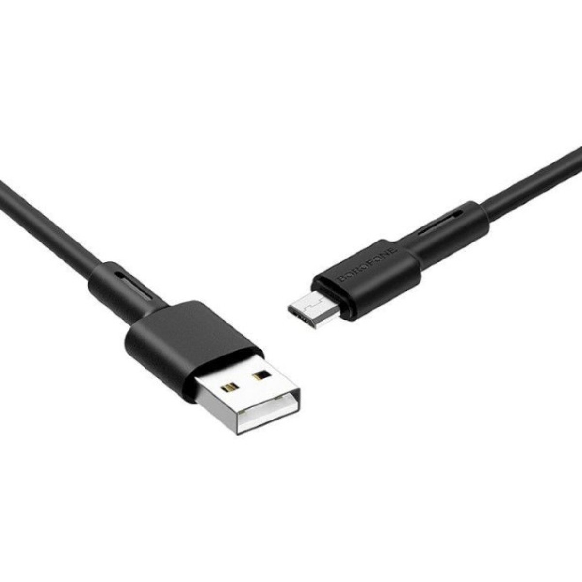 Дата кабель USB 2.0 AM to Micro 5P 1.0m 2.4A silicone BX31 black BOROFONE (6931474710376) 98_98.jpg - фото 4