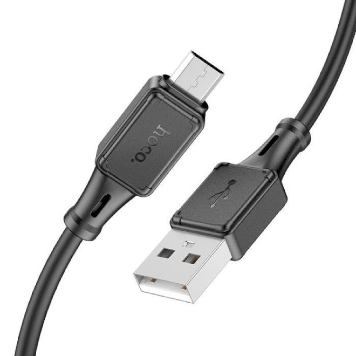 Дата кабель USB 2.0 AM to Micro 5P 1.0m Assistant silicone X101 black HOCO (6942007604055) 98_98.jpg - фото 4