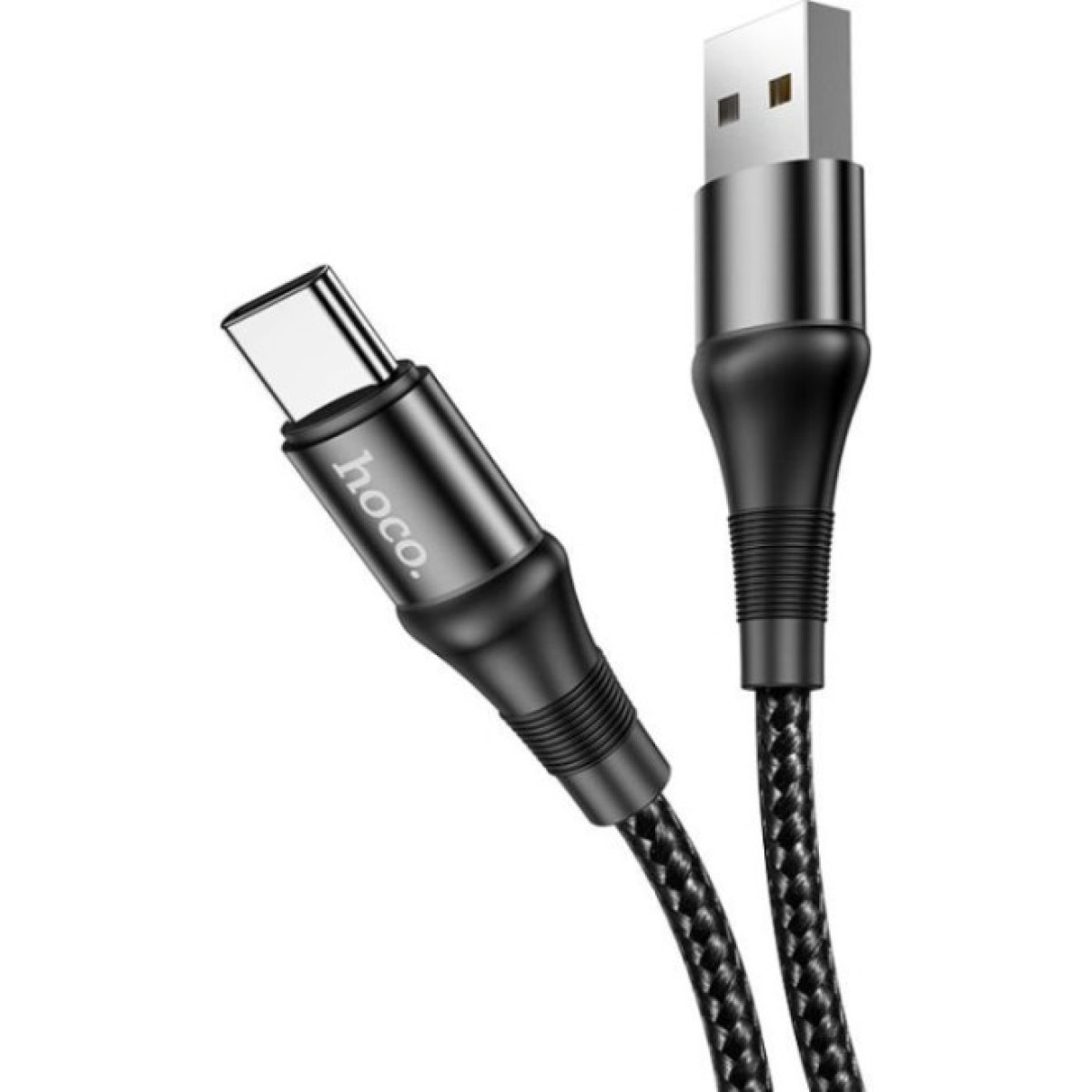 Дата кабель USB 2.0 AM to USB-C 1.0m 3A nylon X50 black HOCO (6931474734235) 98_98.jpg - фото 6