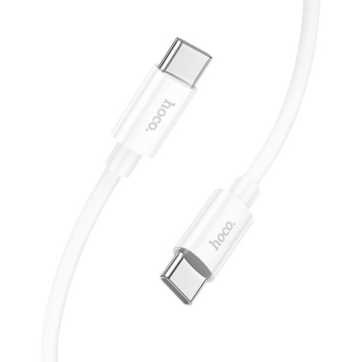 Дата кабель USB-C to USB-C 1.0m Magic silicone PD 60W X87 white HOCO (6931474783264) 98_98.jpg - фото 5