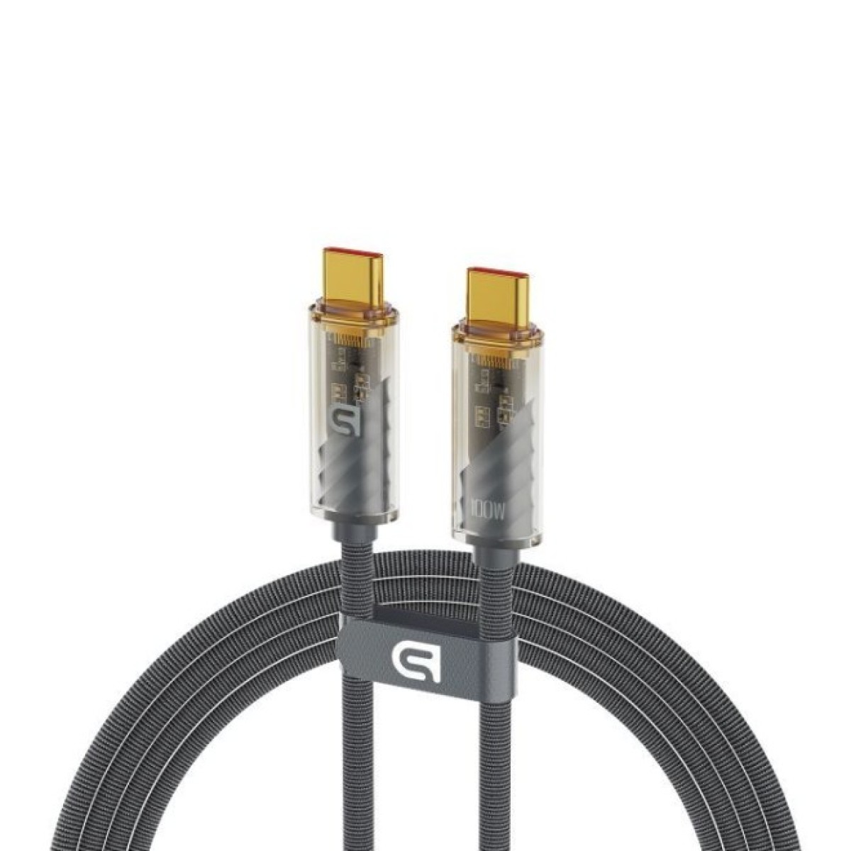 Дата кабель USB-C to USB-C 1m transparent 100W grey Armorstandart (ARM75871) 256_256.jpg
