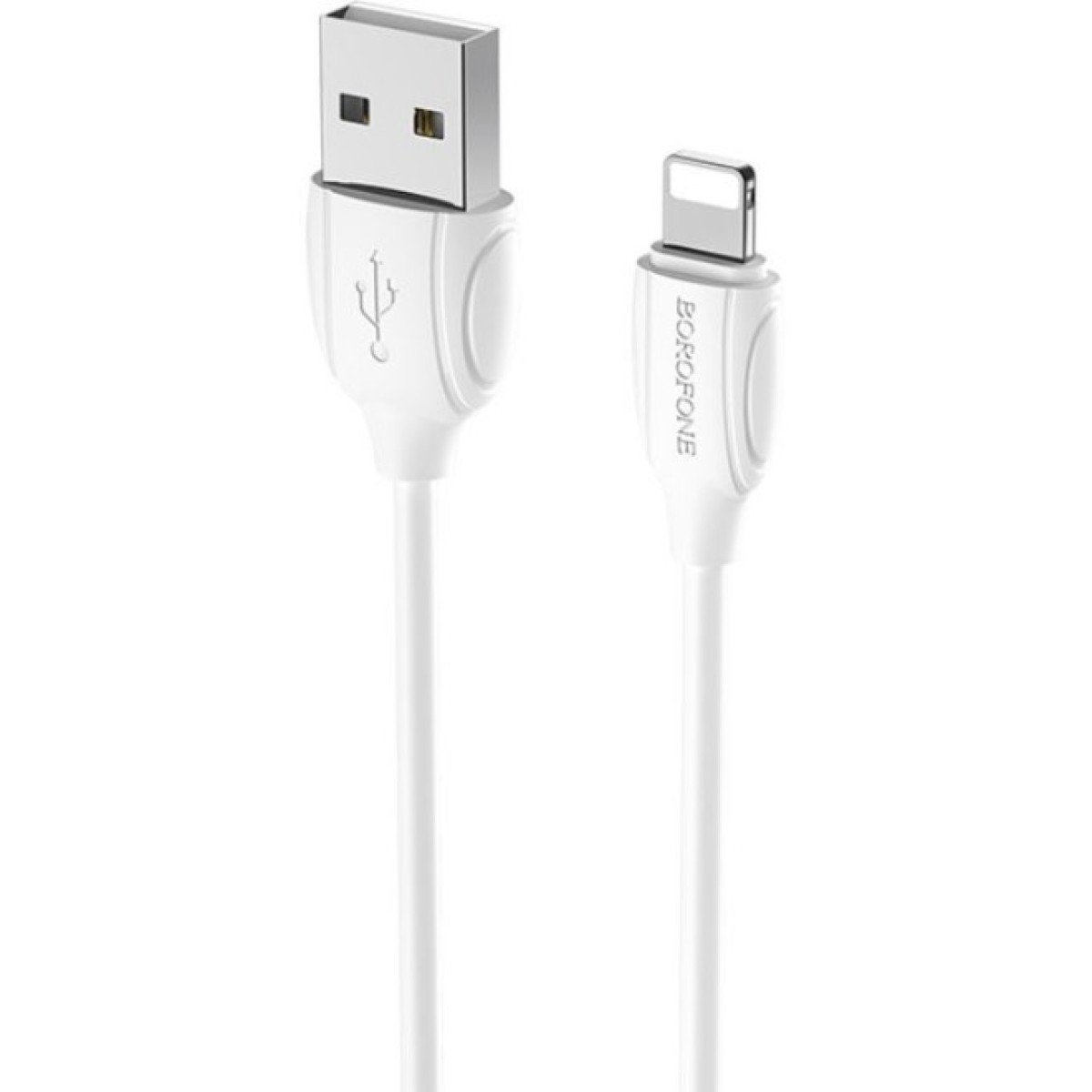 Дата кабель USB 2.0 AM to Lightning 1.0m 2.4A PVC BX19 white BOROFONE (6931474701763) 256_256.jpg