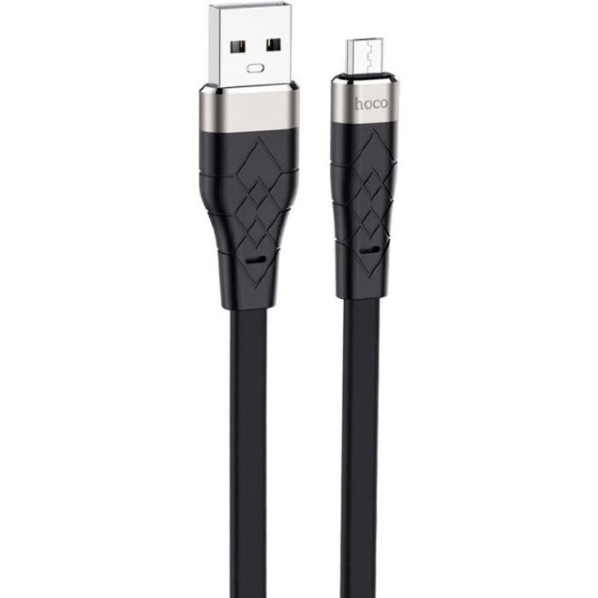 Дата кабель USB 2.0 AM to Micro 5P 1.0m 2.4A silicone X53 black HOCO (6931474738073) 256_256.jpg