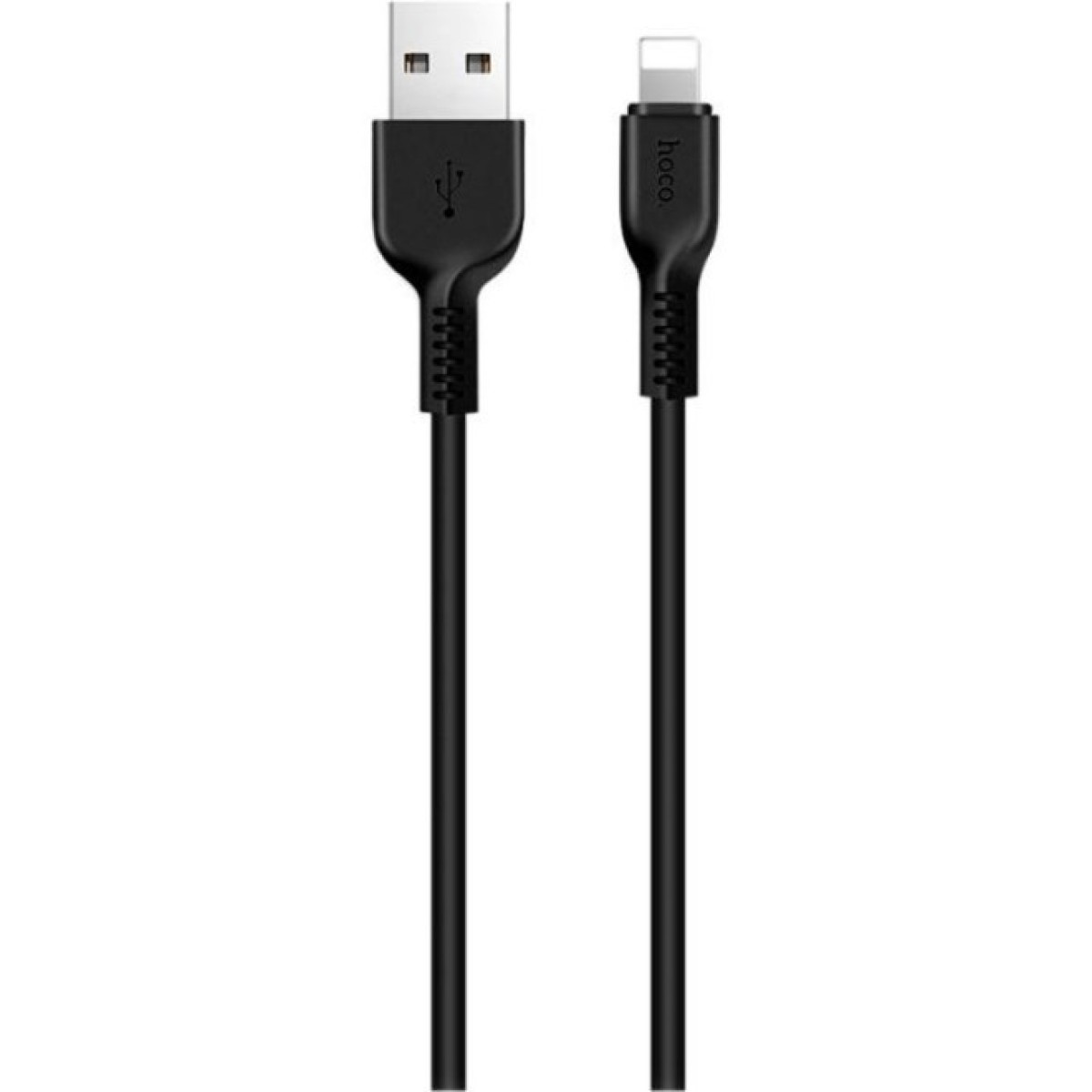 Дата кабель USB 2.0 AM to Lightning 1.0m 2.4A PVC TPE X20 black HOCO (6957531068808) 256_256.jpg
