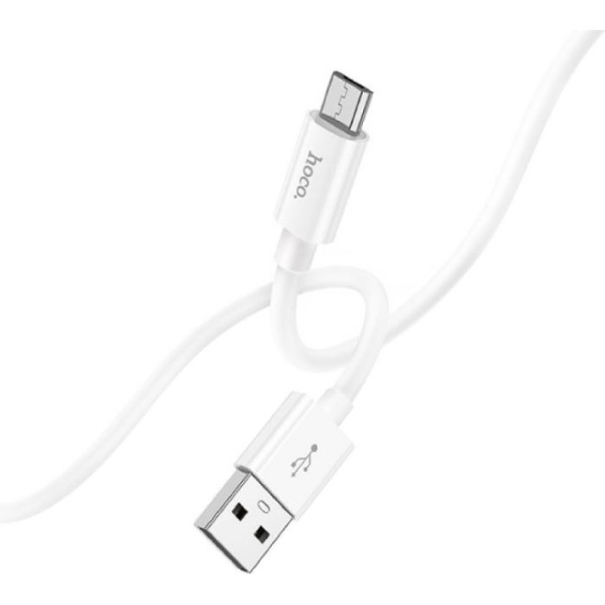 Дата кабель USB 2.0 AM to Micro 5P 1.0m Magic silicone X87 white HOCO (6931474783226) 98_98.jpg - фото 4