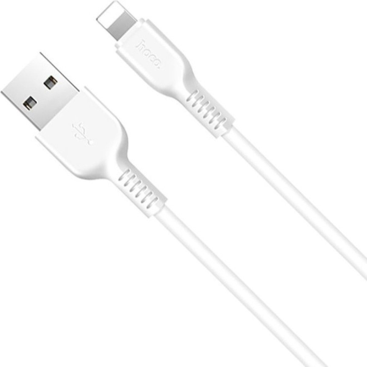 Дата кабель USB 2.0 AM to Lightning 1.0m 2.4A PVC X13 white HOCO (6957531061151) 98_98.jpg - фото 3