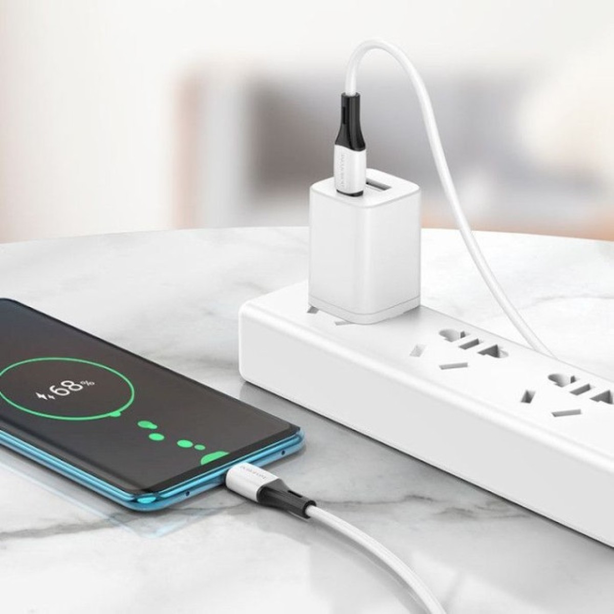 Дата кабель USB-C to USB-C 1.0m 3A 60W silicone BX79 white BOROFONE (6974443384819) 98_98.jpg - фото 5