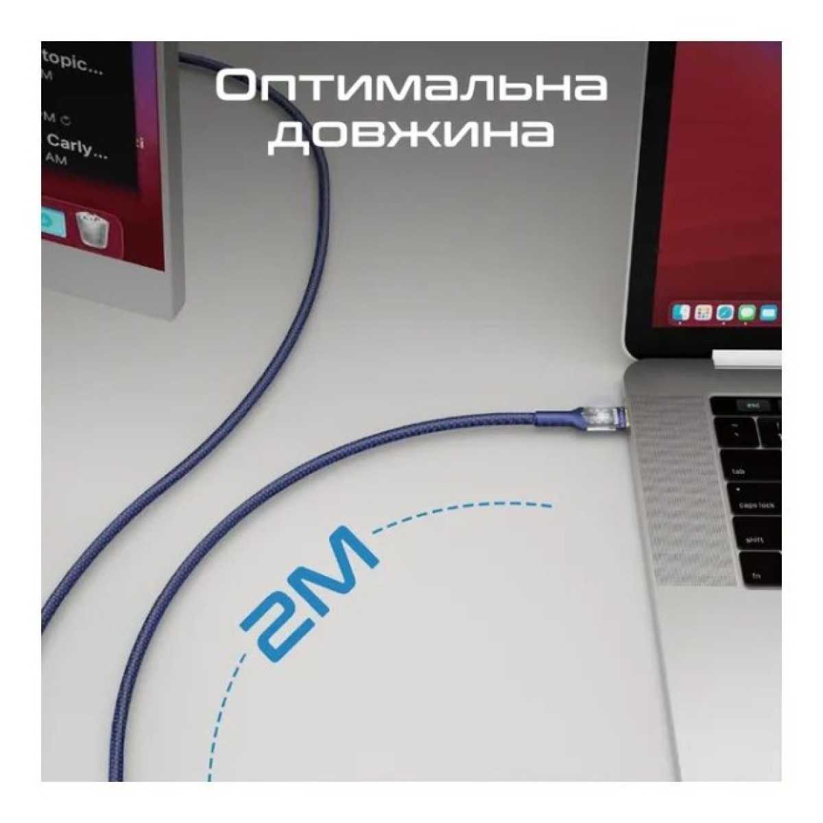 Дата кабель USB-C to USB-C lucidline-cc200.navy Promate (lucidline-cc200.navy) 98_98.jpg - фото 6