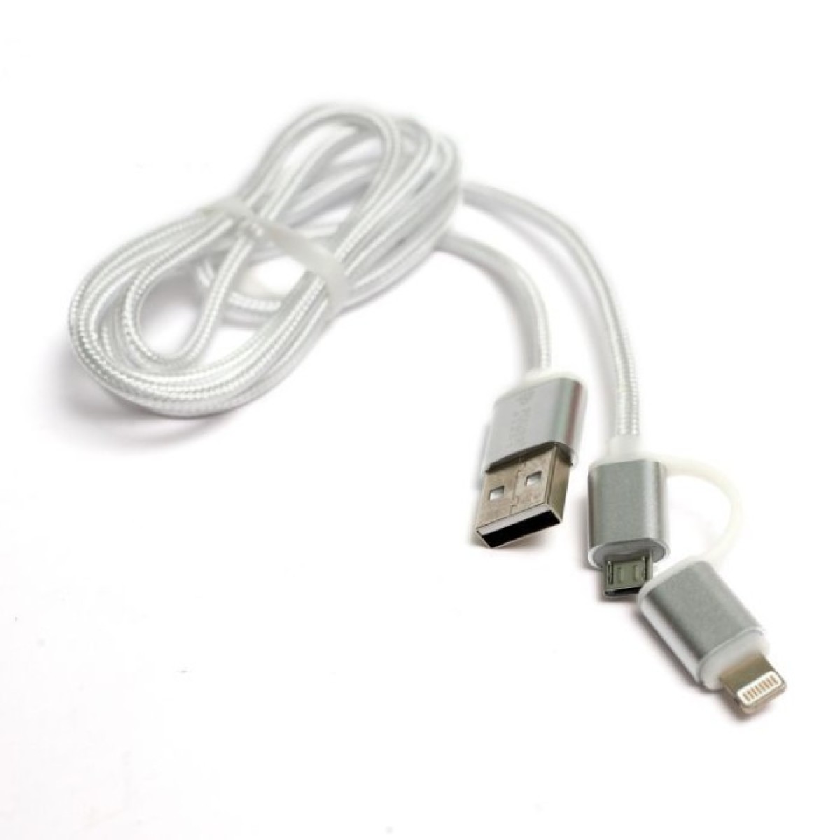 Дата кабель USB 2.0 AM to Lightning + Micro 5P 1.0m cotton PowerPlant (KD00AS1290) 256_256.jpg