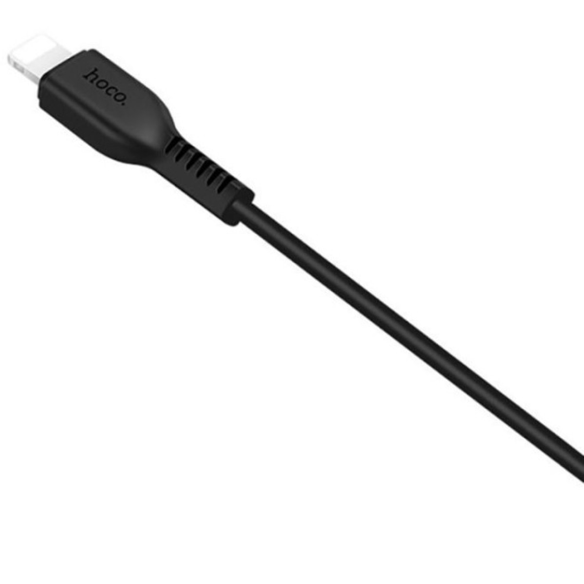 Дата кабель USB 2.0 AM to Lightning 1.0m 2.4A PVC TPE X20 black HOCO (6957531068808) 98_98.jpg - фото 4