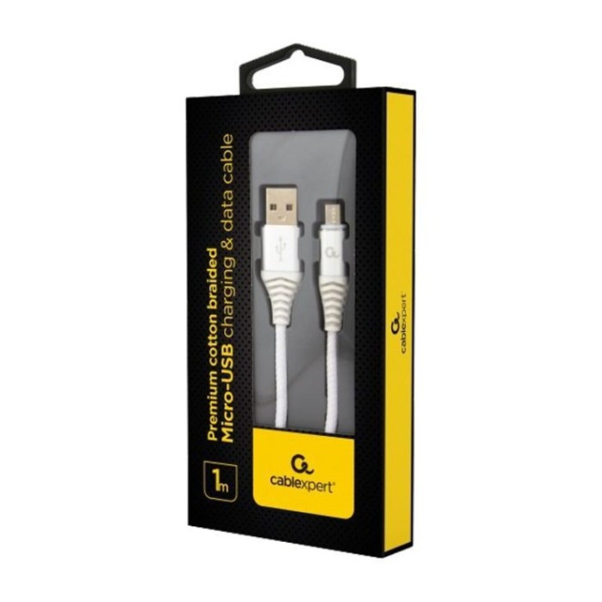 Дата кабель USB 2.0 Micro 5P to AM Cablexpert (CC-USB2B-AMmBM-1M-BW2) 98_98.jpg - фото 2