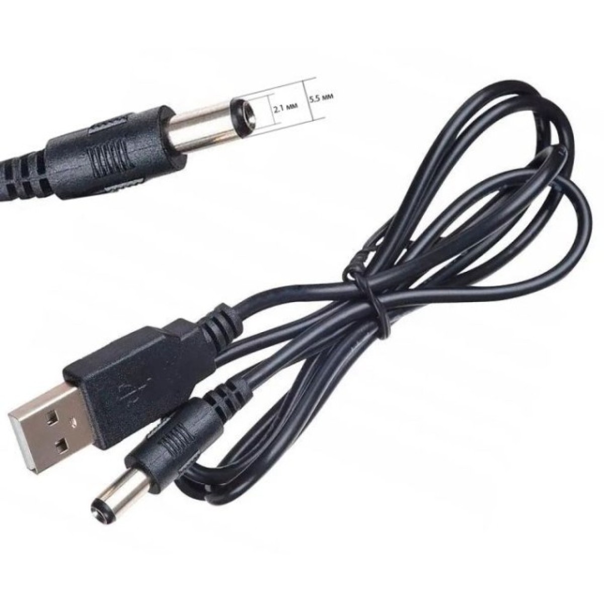 Кабель питания USB to DC 5.5x2.1 5V 1.0m Armorstandart (ARM79303) 98_98.jpg - фото 3