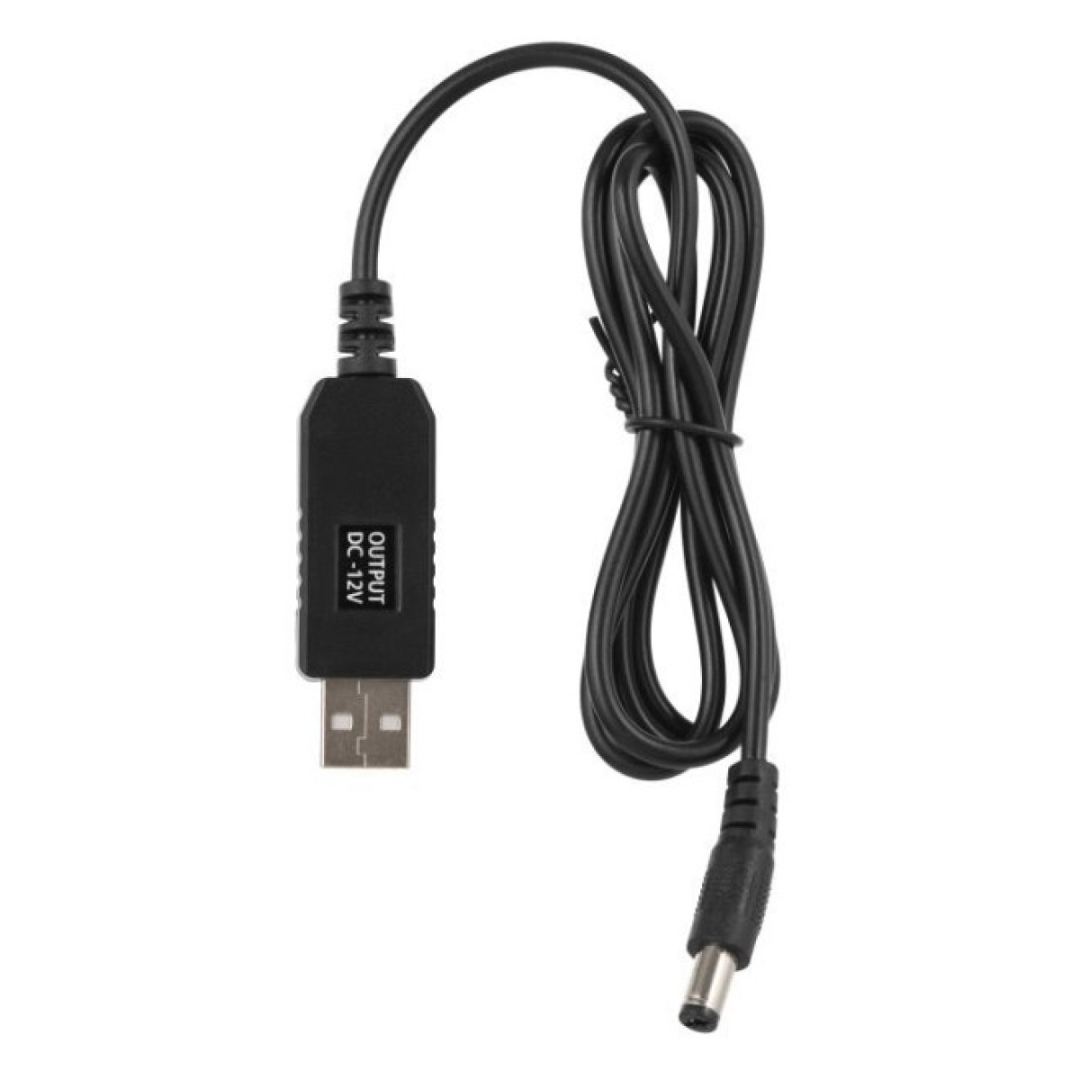 Кабель живлення Кабель USB-A > DC 5.5х2.5мм живлення 2Е 1м, 12В/1A, чорний 2E (2E-CCAD12-BK) 256_256.jpg